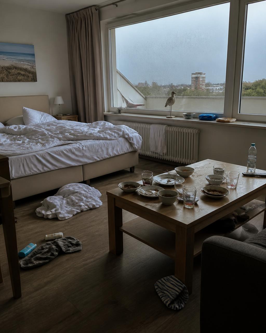Ferienwohnung an der Ostsee vor der Endreinigung